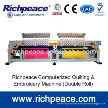 Machine de broderie et de broderie informatisée Richpeace avec tête alternative